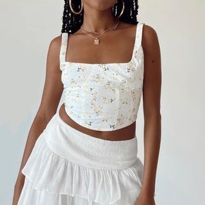 NWT Princess Polly Cosette Top White